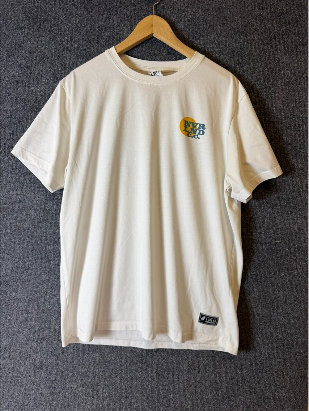 NVRLND Mens Large White Golf Graphic T-Shirt Here to Par-Tee Scottsdale AZ Tee